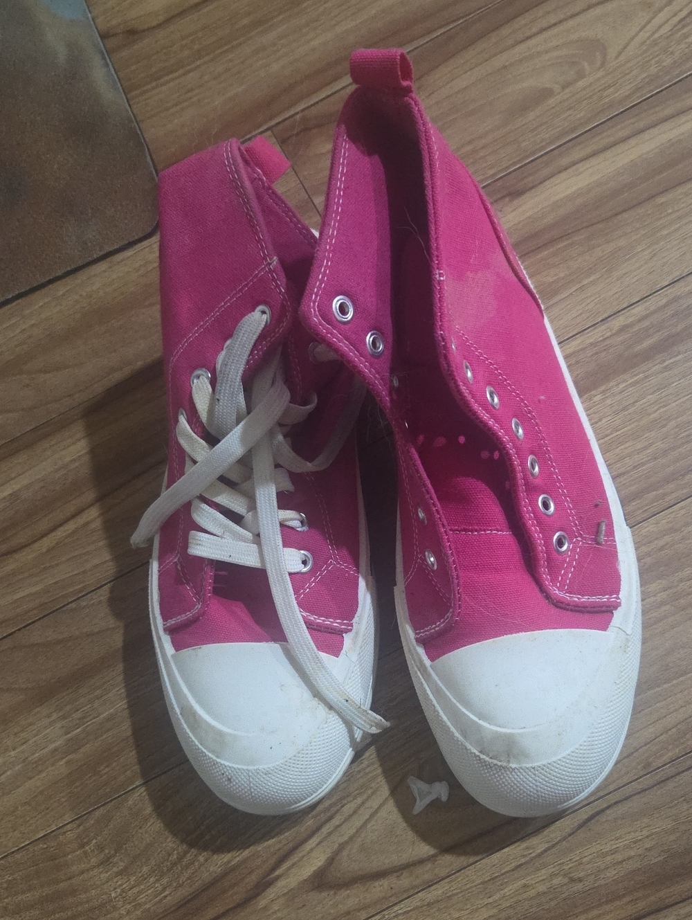 Converse Chuck Taylor All Star High Top Pink & White Sneakers